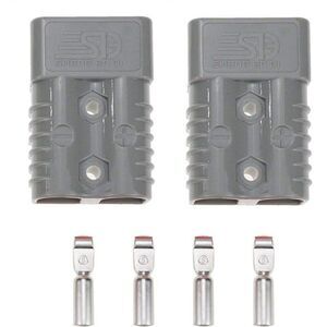 Karcy Battery Quick Connector 2 Pcs 175 Amp 600V Trailer Plugs w/ Terminal Pins